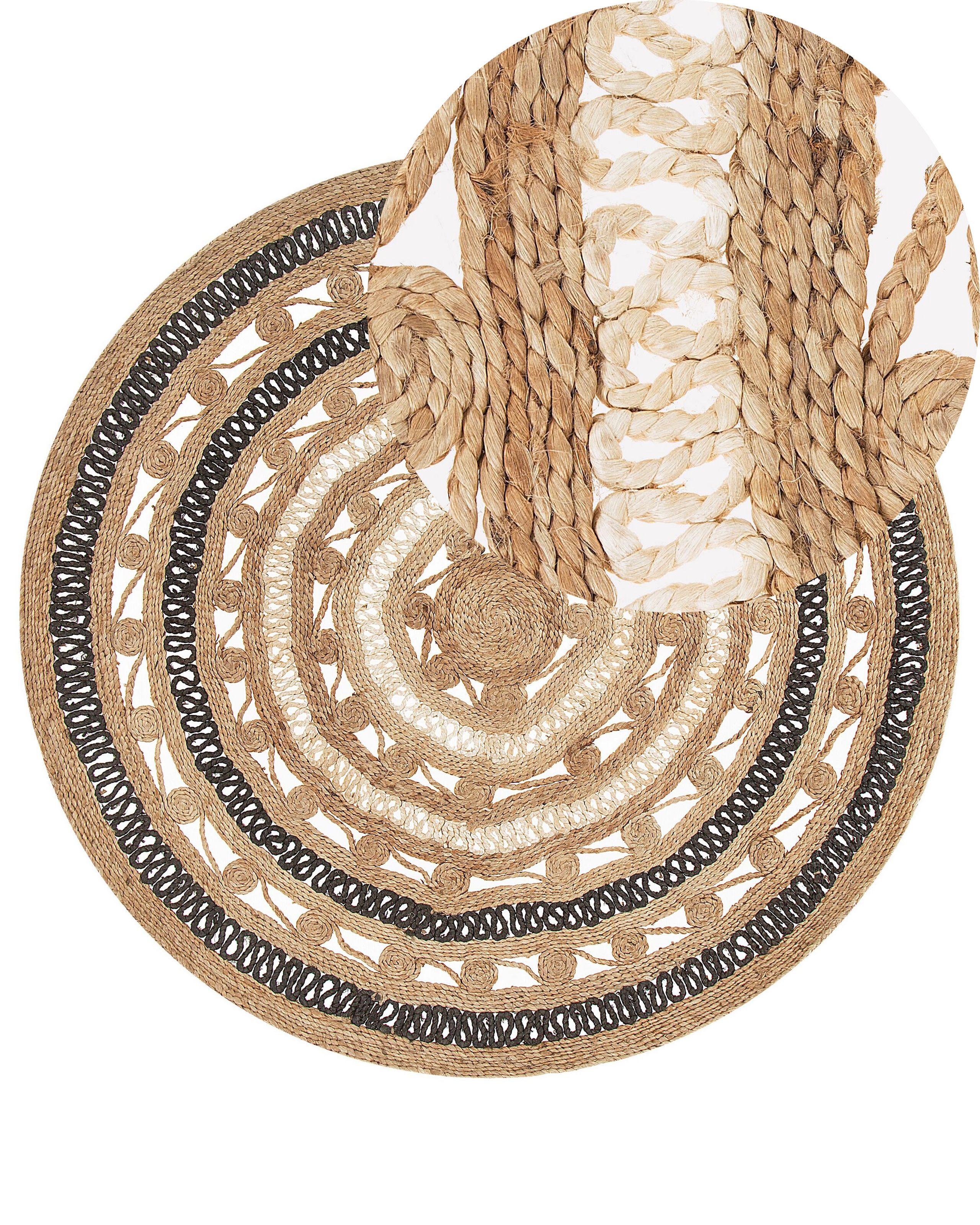 Beliani Teppich aus Jute Boho GOYNE