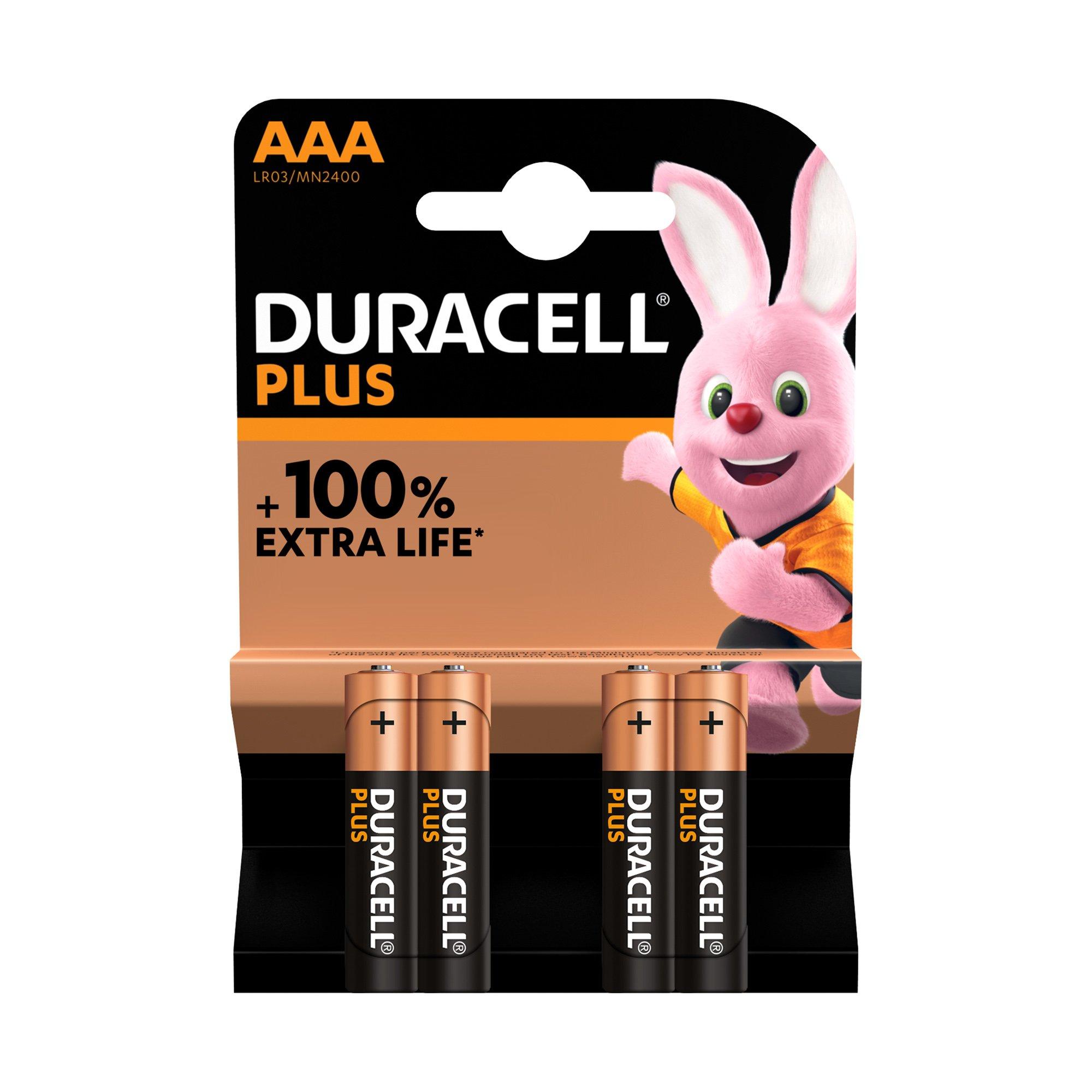 DURACELL PLUS Alkaline-Bat.,4Stk