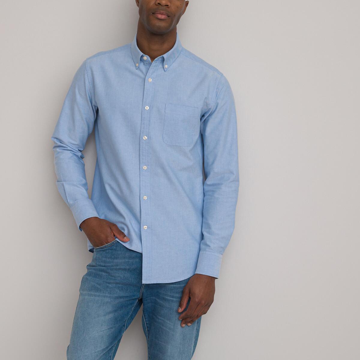 La Redoute Collections Oxford Straight Fit Button-Down Kragen Hemd