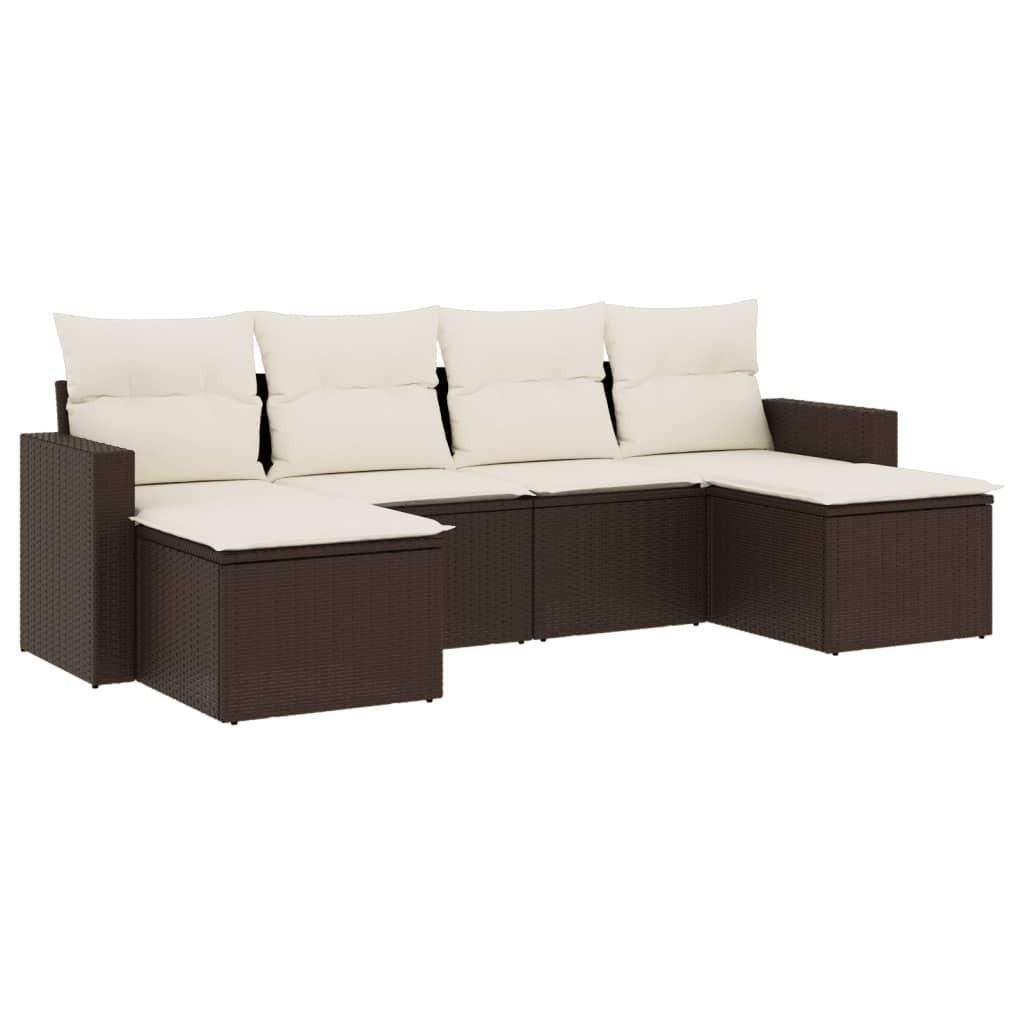 VidaXL Garten sofagarnitur poly-rattan