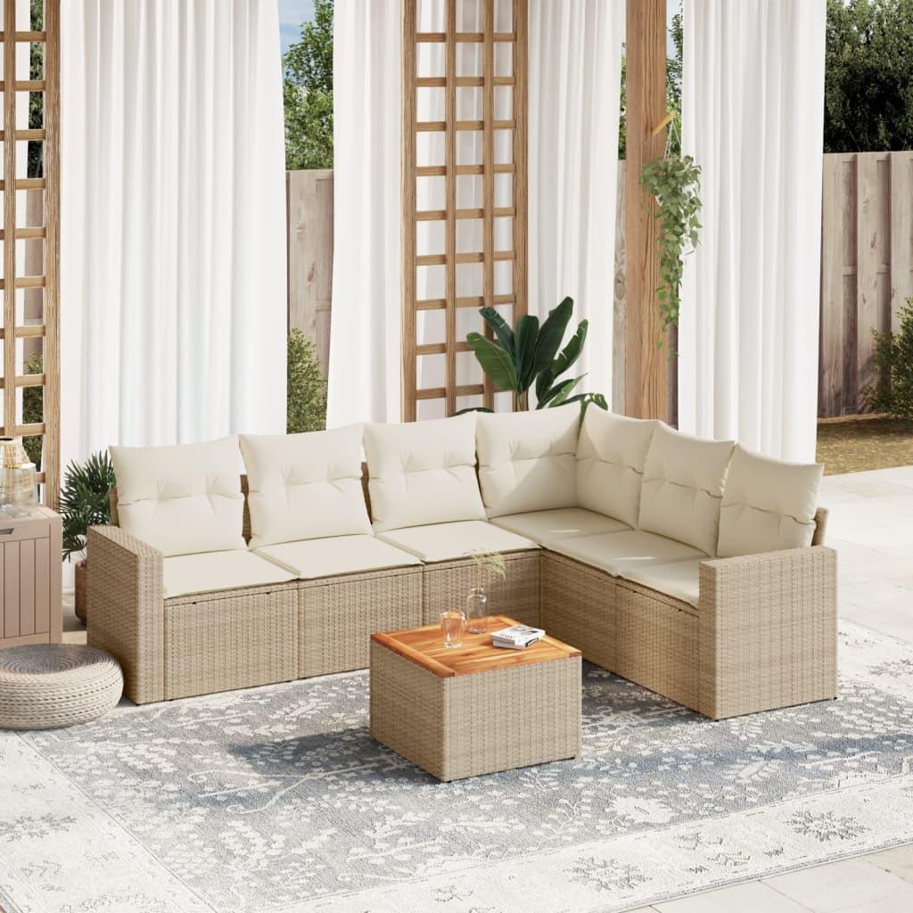 VidaXL Garten sofagarnitur poly-rattan