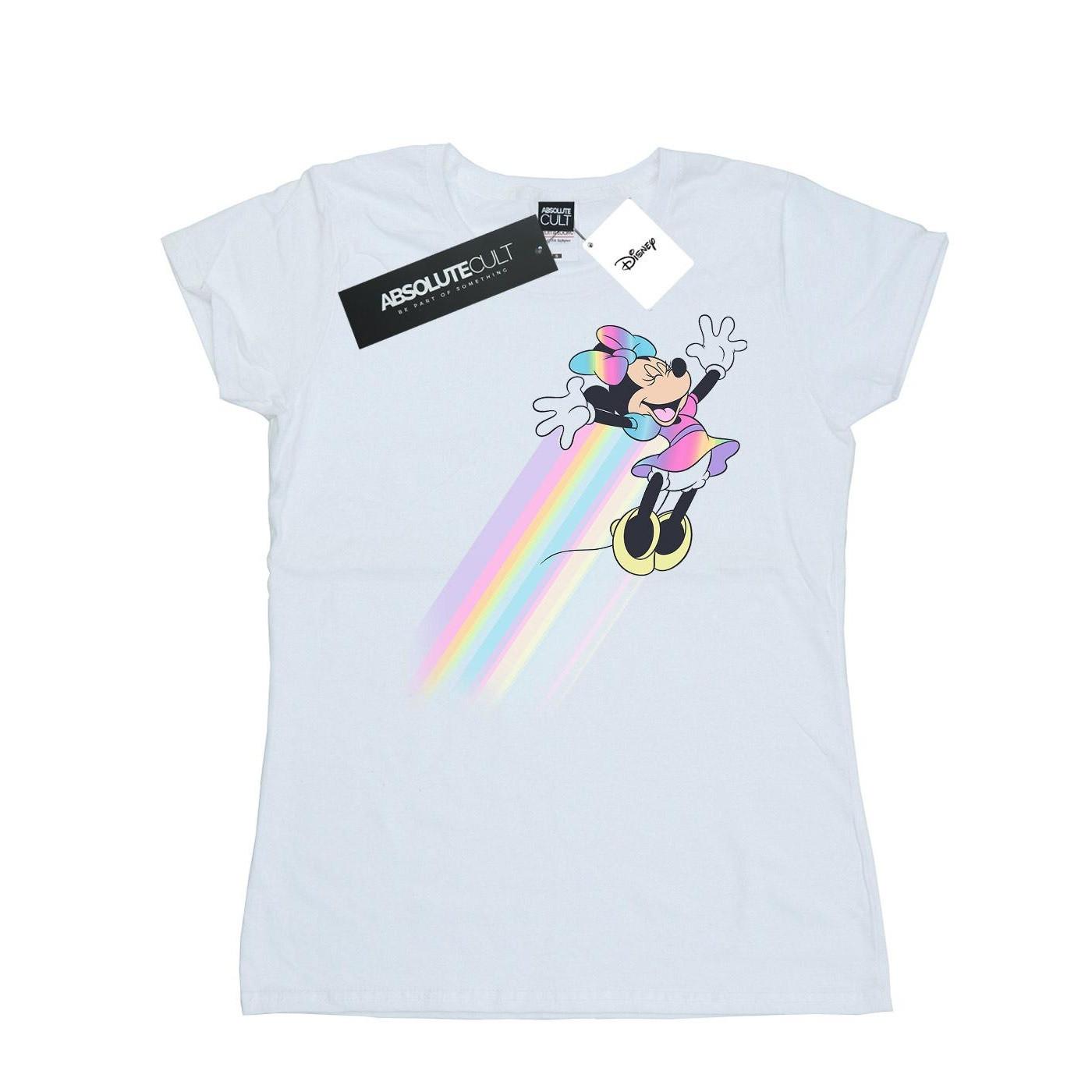 Disney Minnie Maus Regenbogen Print T-Shirt