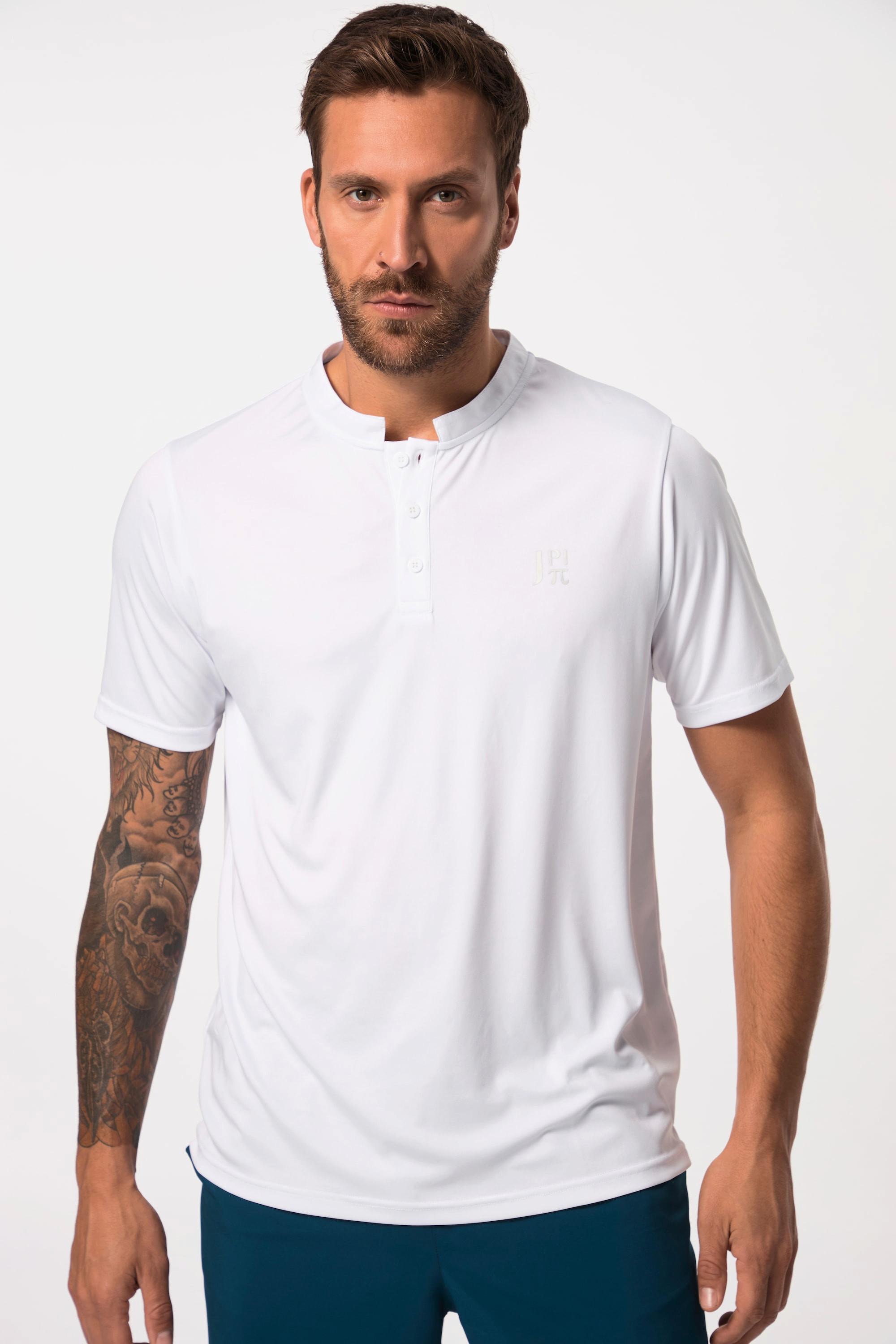 JP1880 Tennis QuickDry Halbarm Henley Rundhals