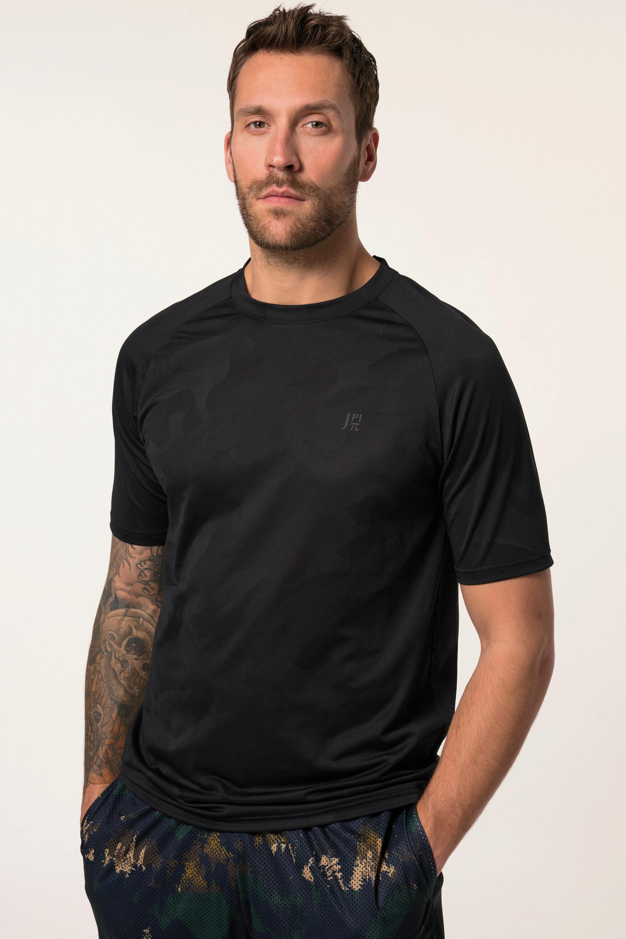 JP1880 Funktions-Shirt Fitness Halbarm mit Camouflage-Muster