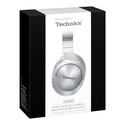 Technics Technics EAH-A800E-S Wireless Noise Cancelling Kopfbügelkopfhörer Metallic Silber