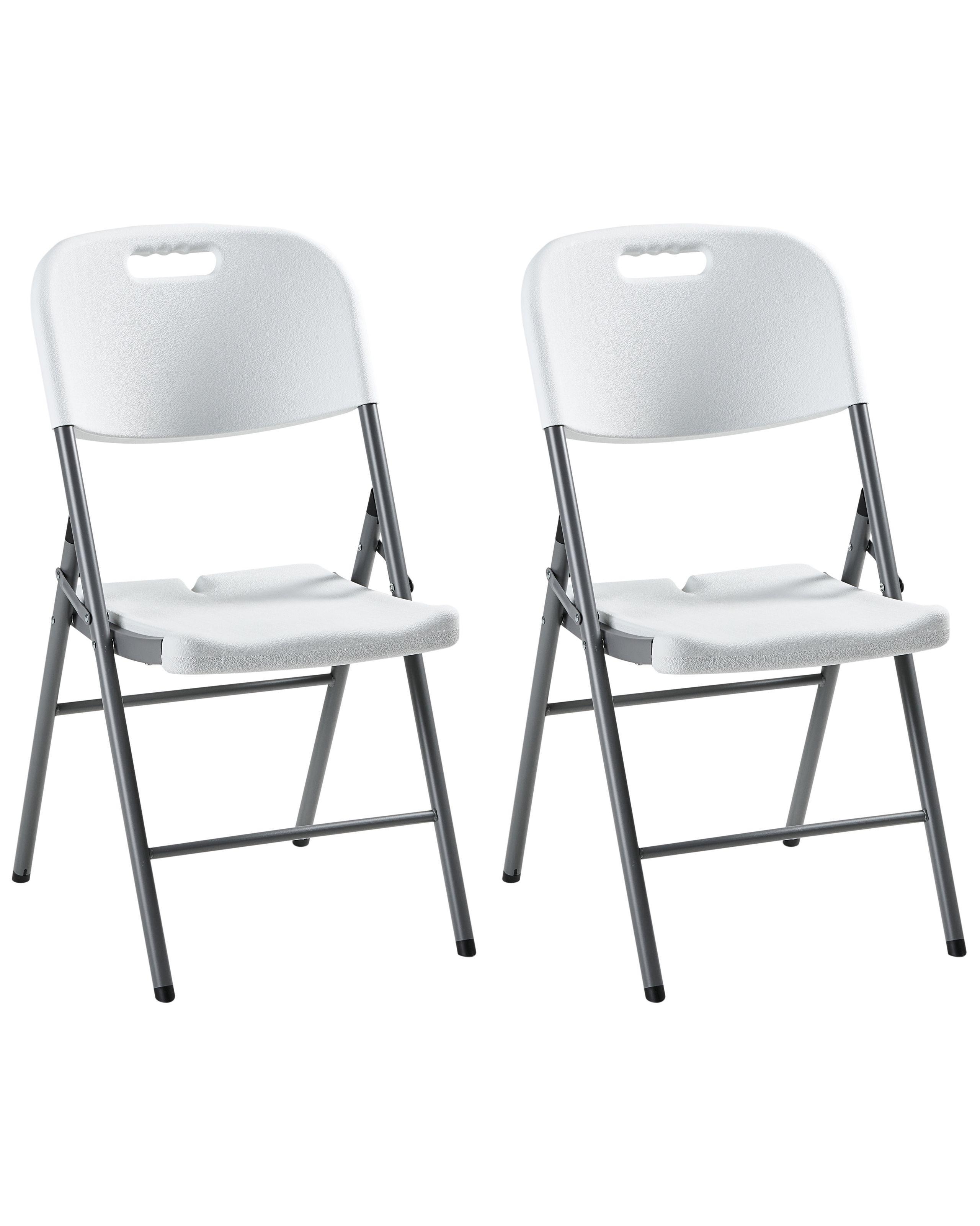 Beliani Gartenstuhl 2er Set aus Kunststoff Modern CUGNOLI