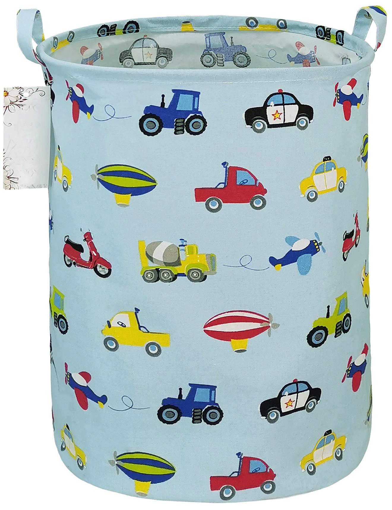 Alopini Wäschekorb Kinderzimmer Korb Leinwand faltbar mit wasserdichter Beschichtung große Aufbewahrungskörbe für Kinder