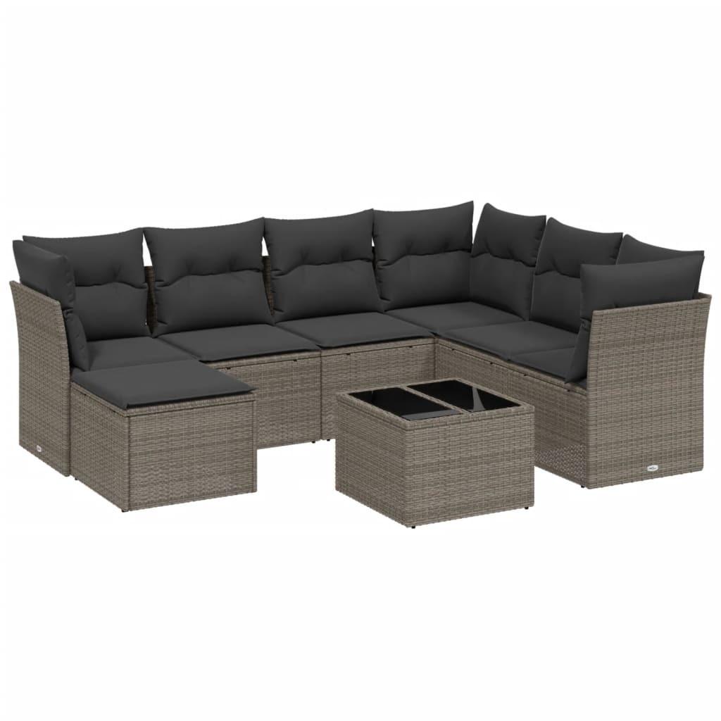 VidaXL Garten sofagarnitur poly-rattan
