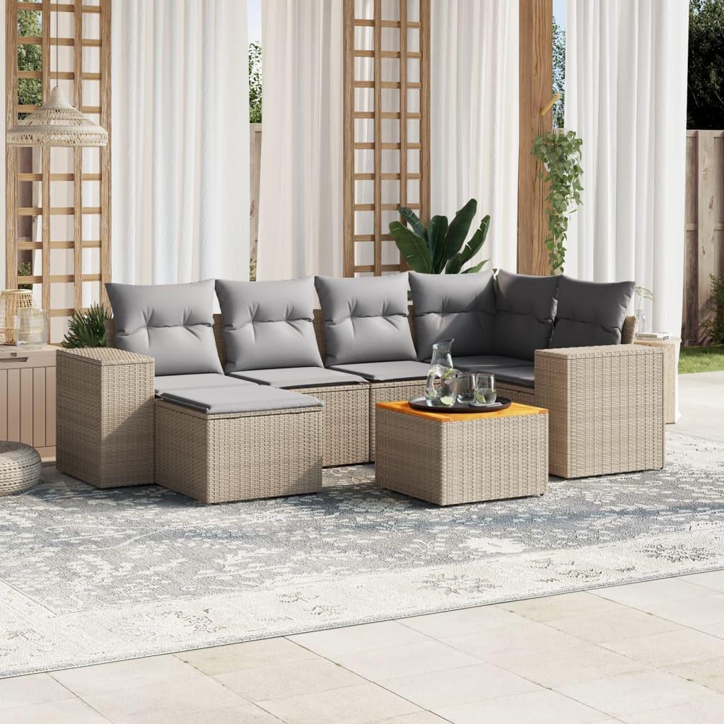 VidaXL Garten sofagarnitur poly-rattan