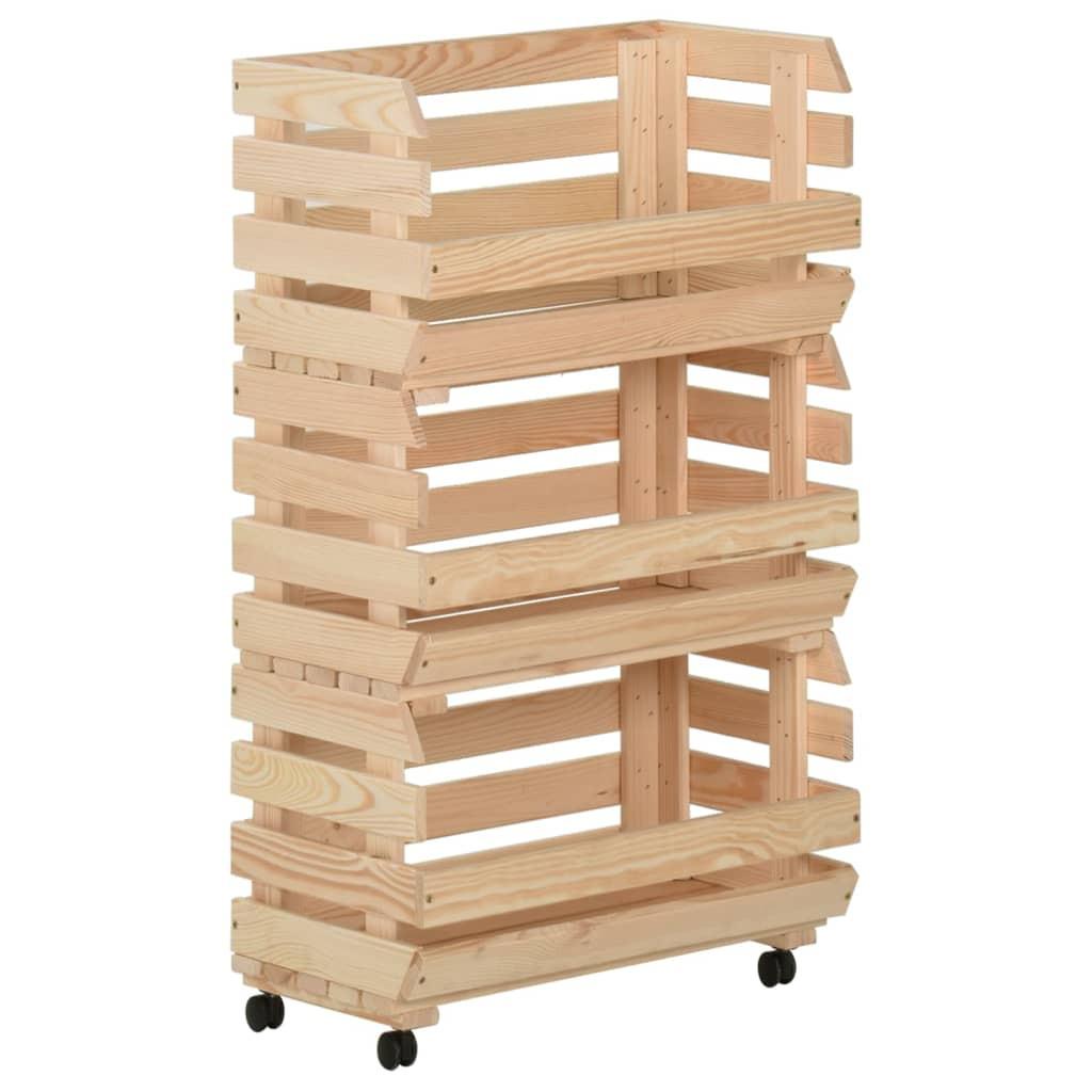 VidaXL Obstwagen kiefernholz