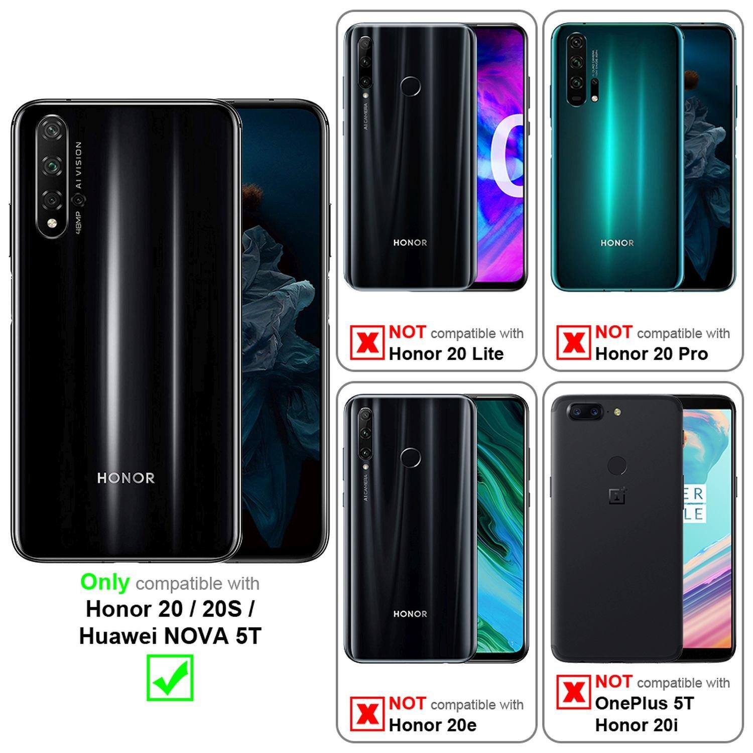 Cadorabo Hülle für Honor 20 / 20S / Huawei NOVA 5T Magnetverschluss, Kartenfach