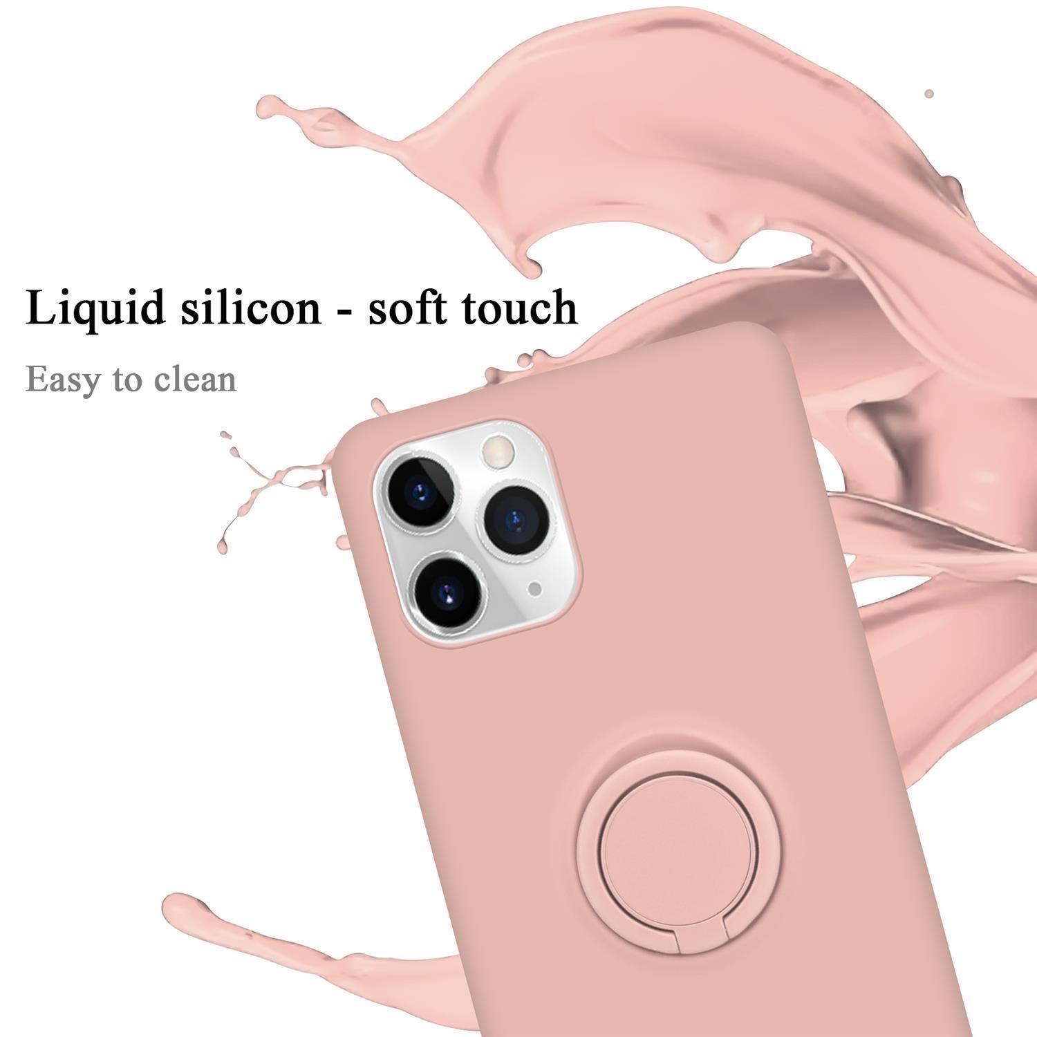 Cadorabo Hülle für Apple iPhone 11 PRO MAX TPU Silikon mit Ring Liquid