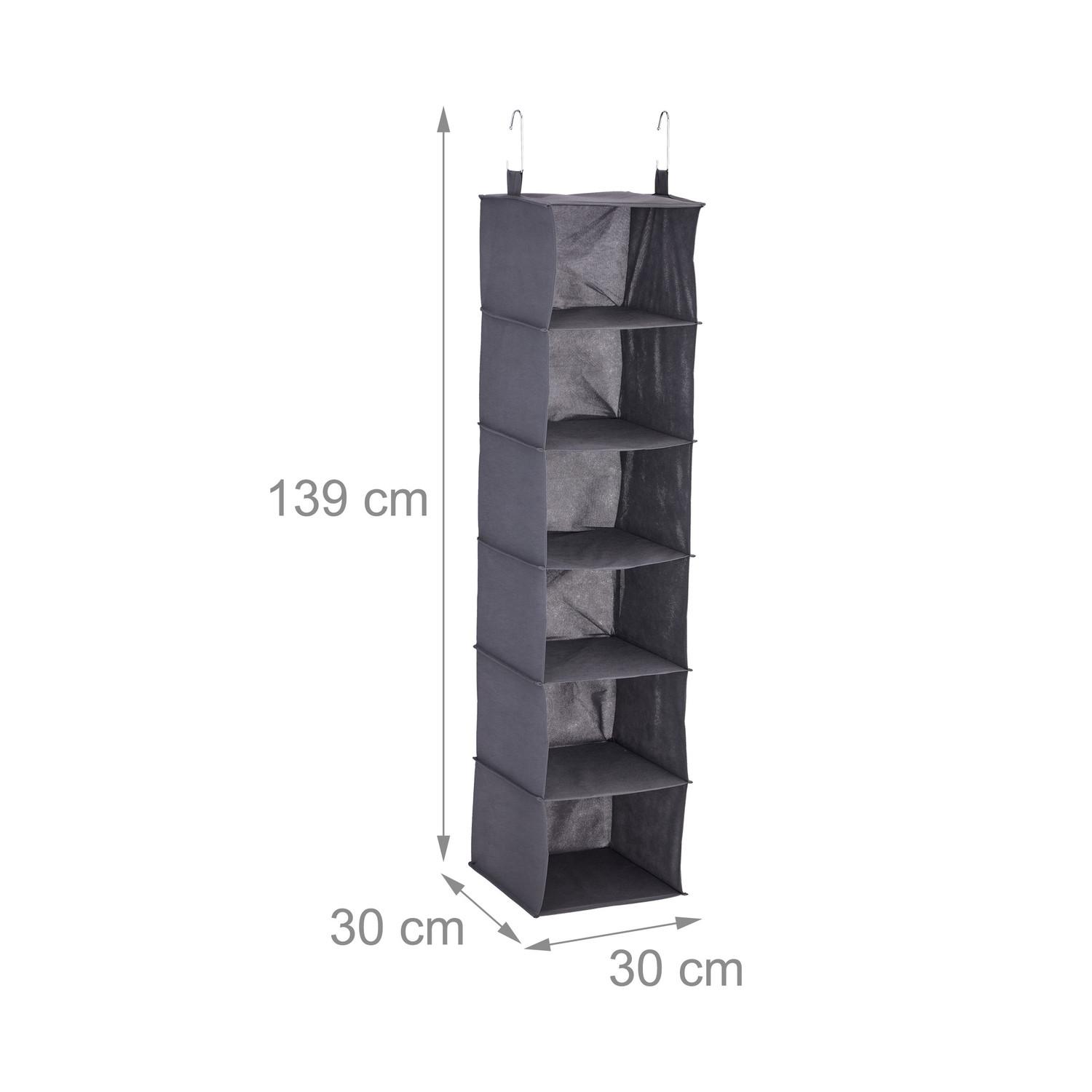 B2X Hängeregal Kleiderschrank 6 Fächer