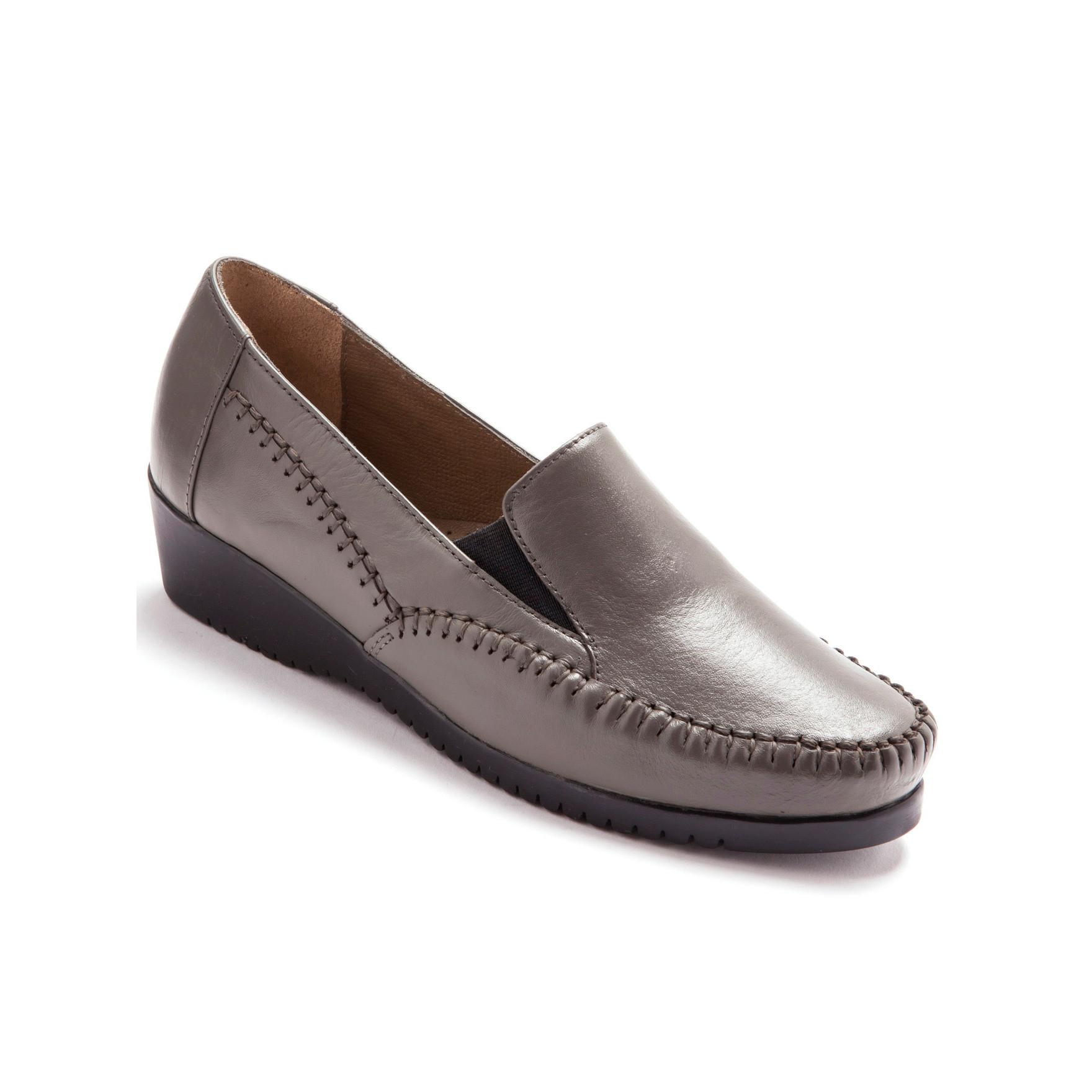 Pédiconfort leder slipper für en