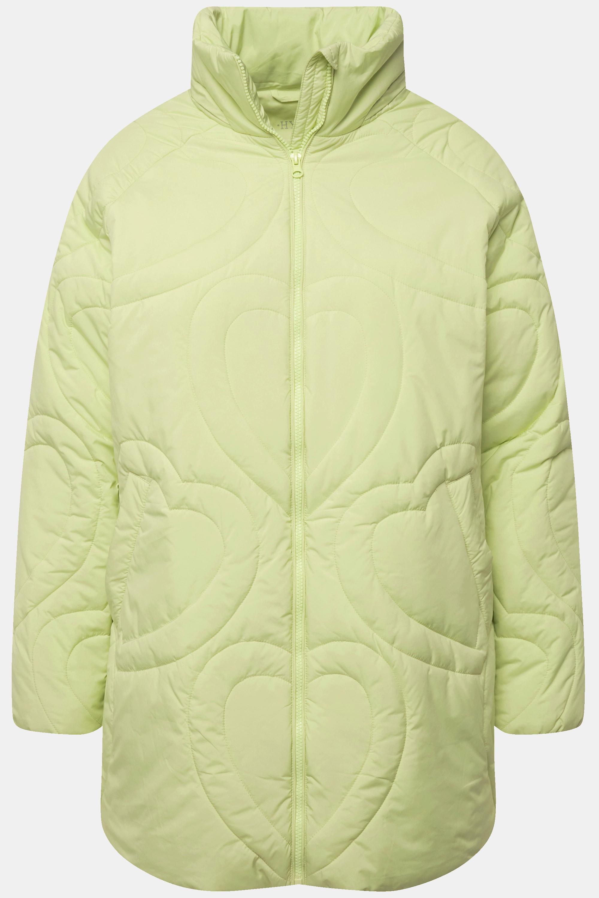 Ulla Popken HYPRAR Funktions-Steppjacke, Herzen, wasserabweisend