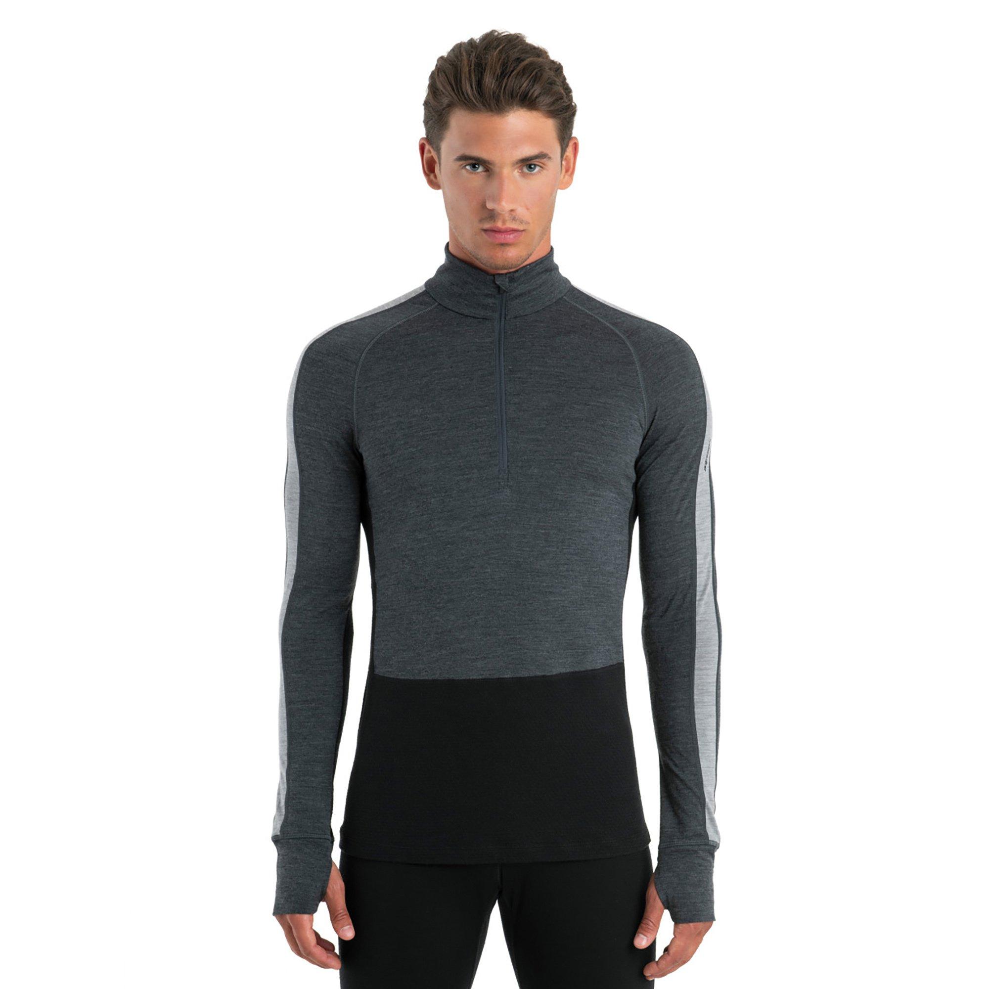 Icebreaker Mer ZoneKnit 200 LS Half Zip Thermoshirt, Half-Zip, langarm