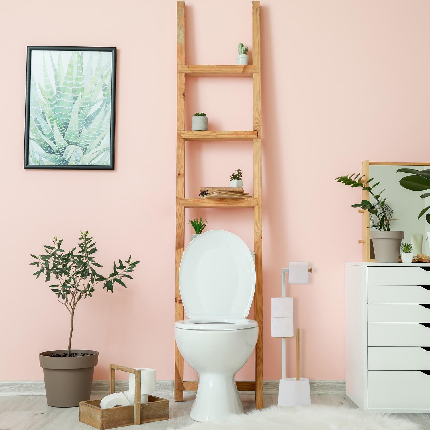 B2X Toilettensitz aus Bambus und Edelstahl