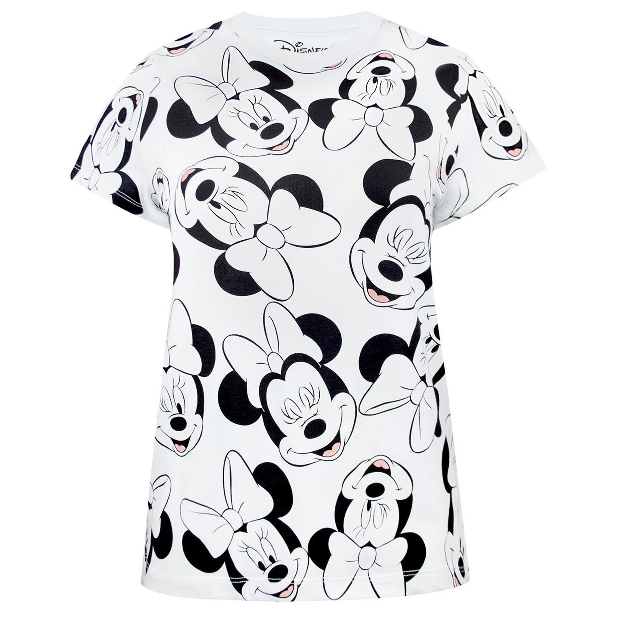 Minnie Mouse Logo Print T-Shirt