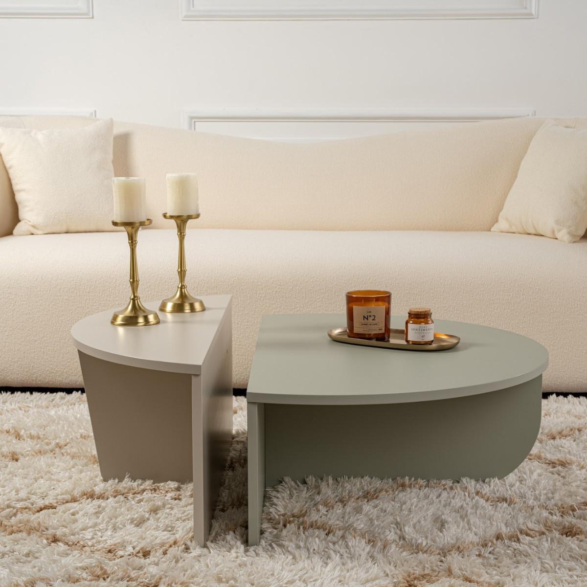 Calicosy Set von 2 Couchtischen ORION