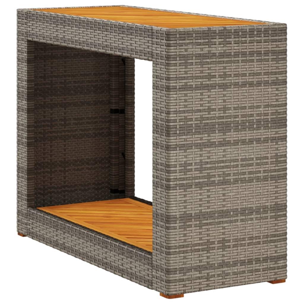 VidaXL Garten beistelltisch poly-rattan