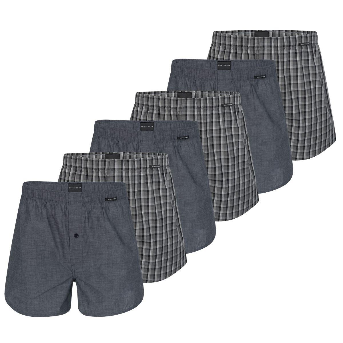 Schiesser 6er Pack Web - Boxershorts
