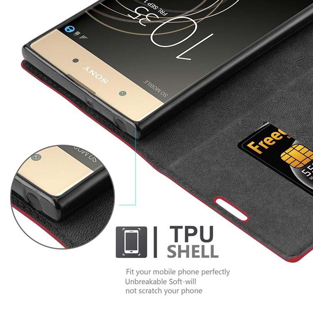 Cadorabo Hülle für Sony Xperia XA1 PLUS Magnetverschluss, Kartenfach