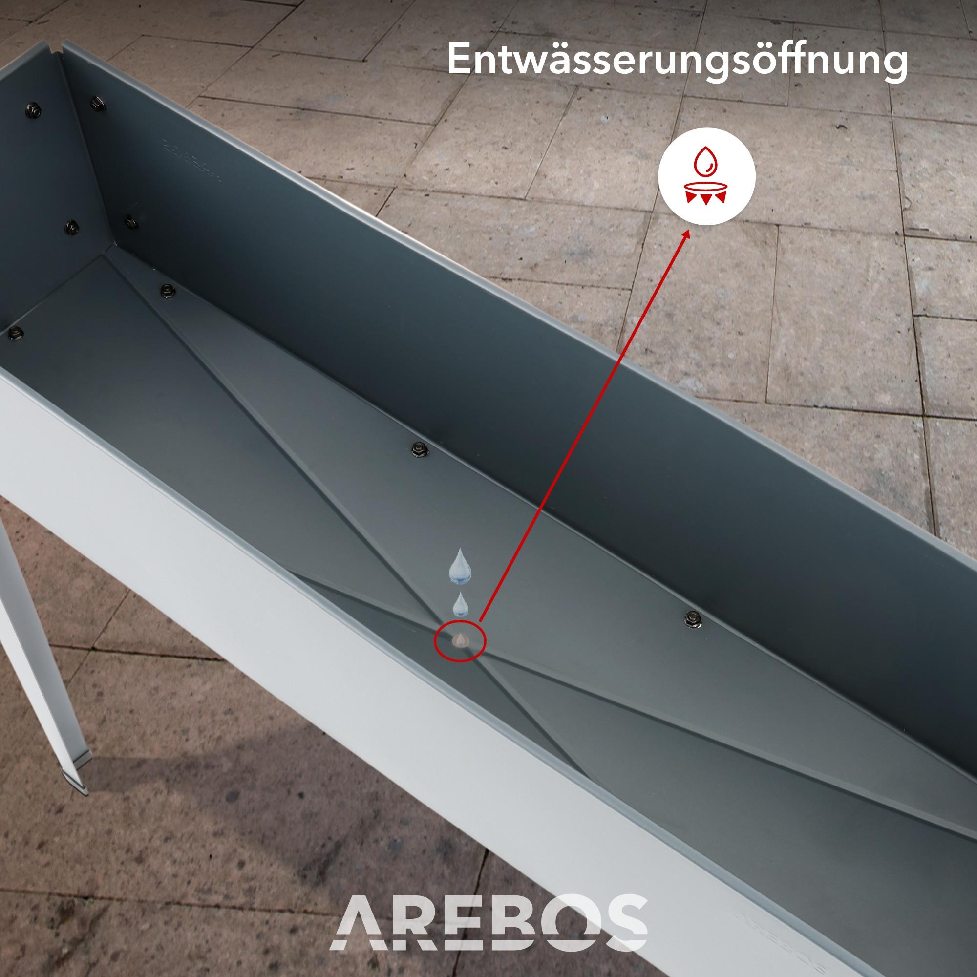 Arebos Hochbeet Pflanzbeet Metall Gemüsebeet