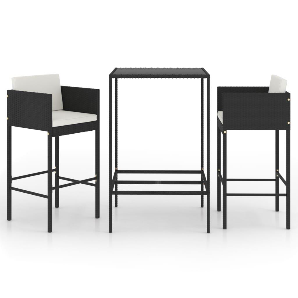 VidaXL Garten-bar-set poly-rattan