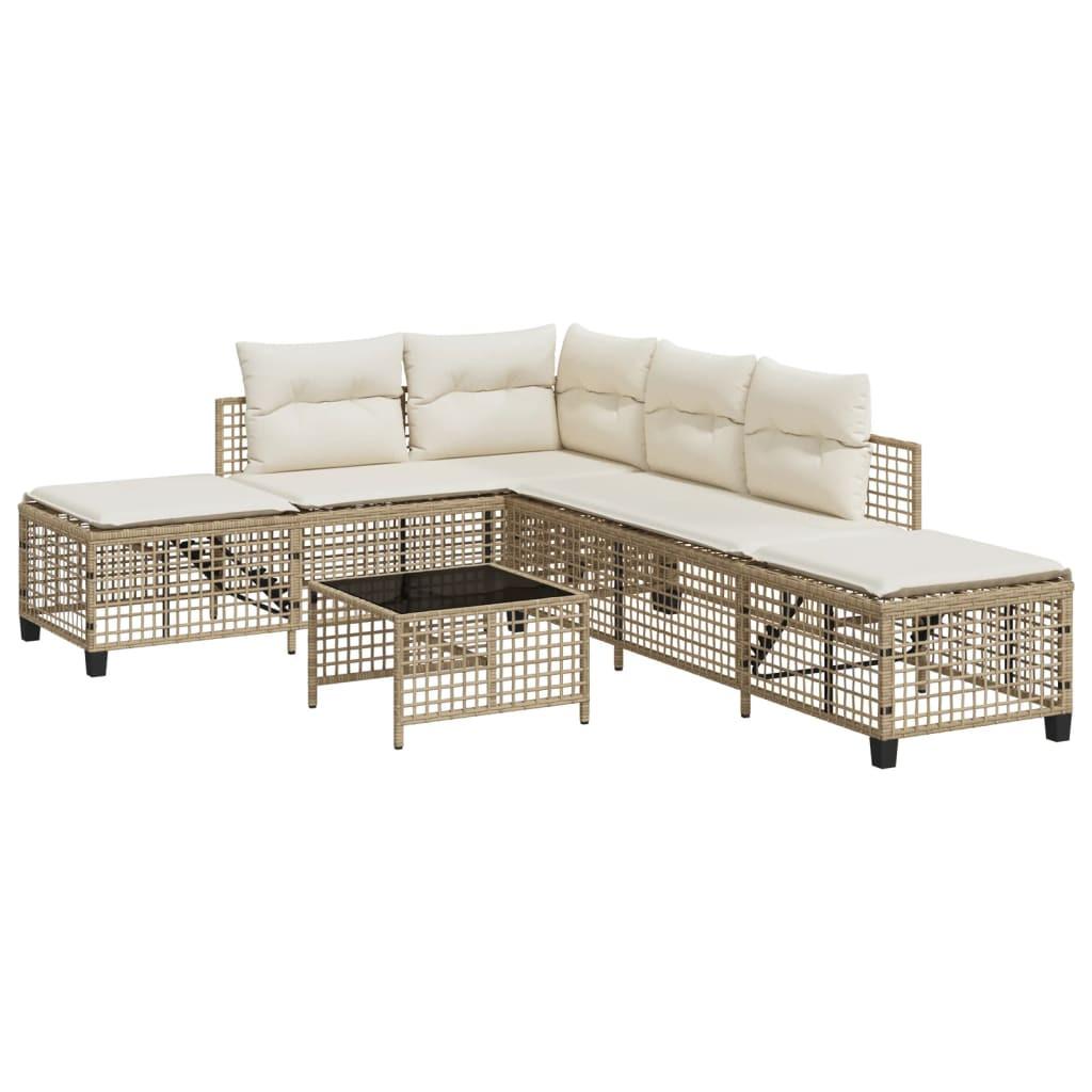 VidaXL Garten sofagarnitur poly-rattan