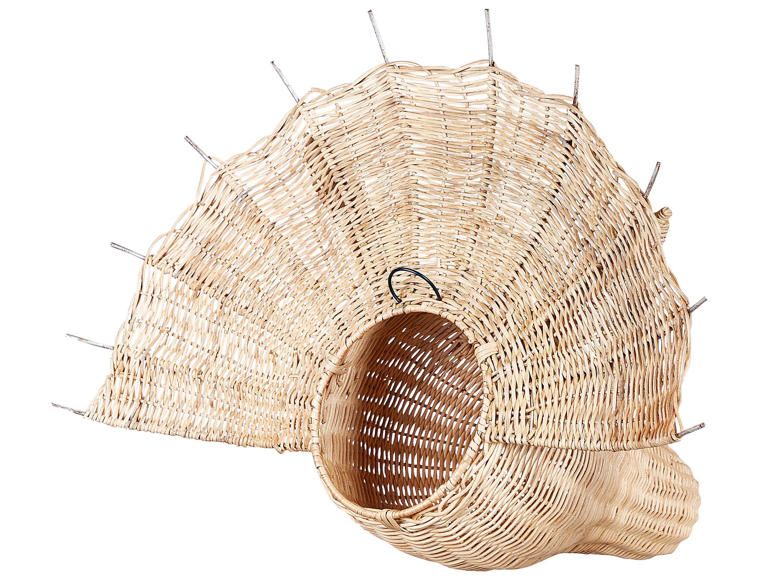 Beliani Wandobjekt aus Rattan Boho BIOKO