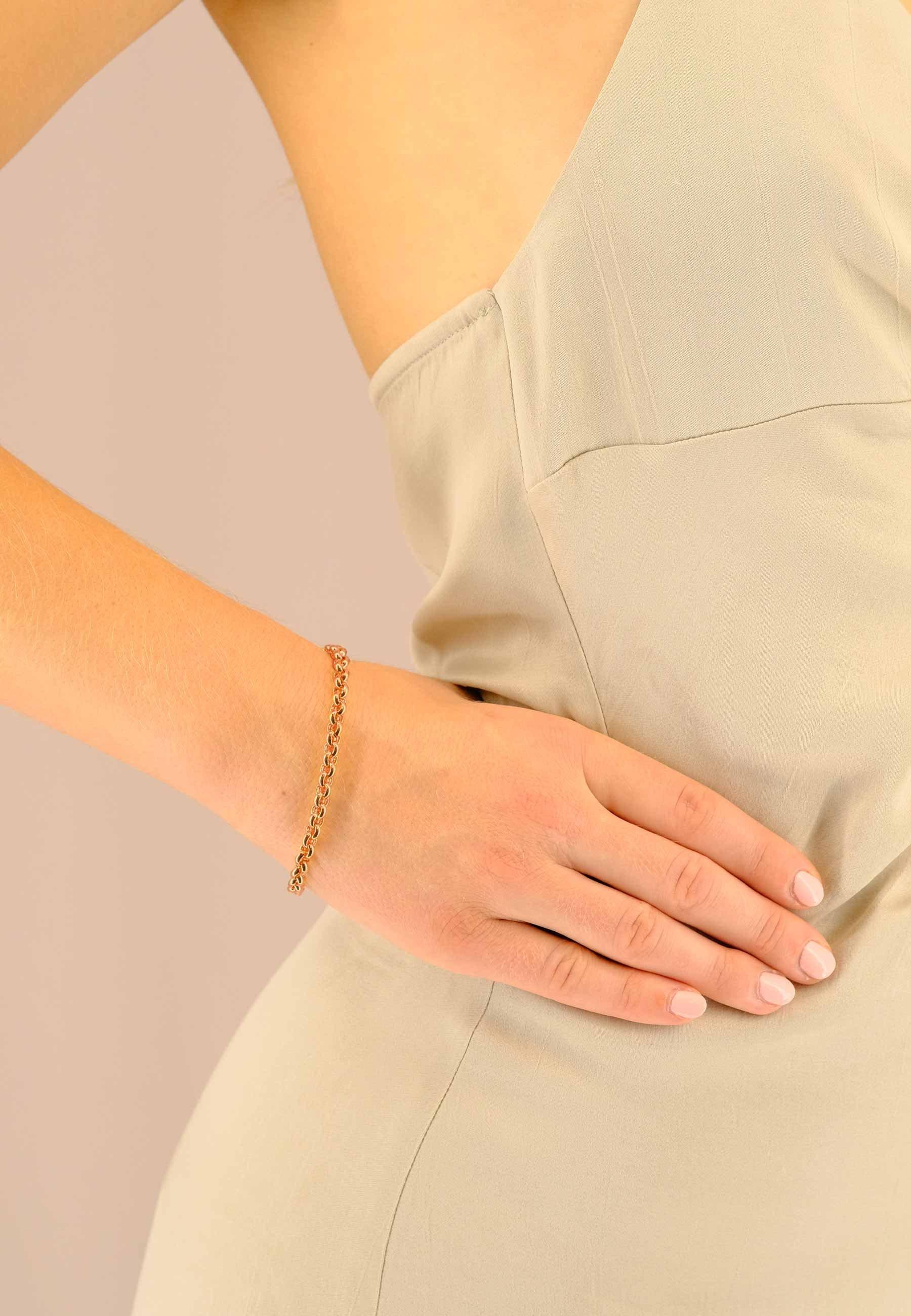 MUAU Schmuck Bracelet Erbs Rotgold 750, 19cm, 5mm