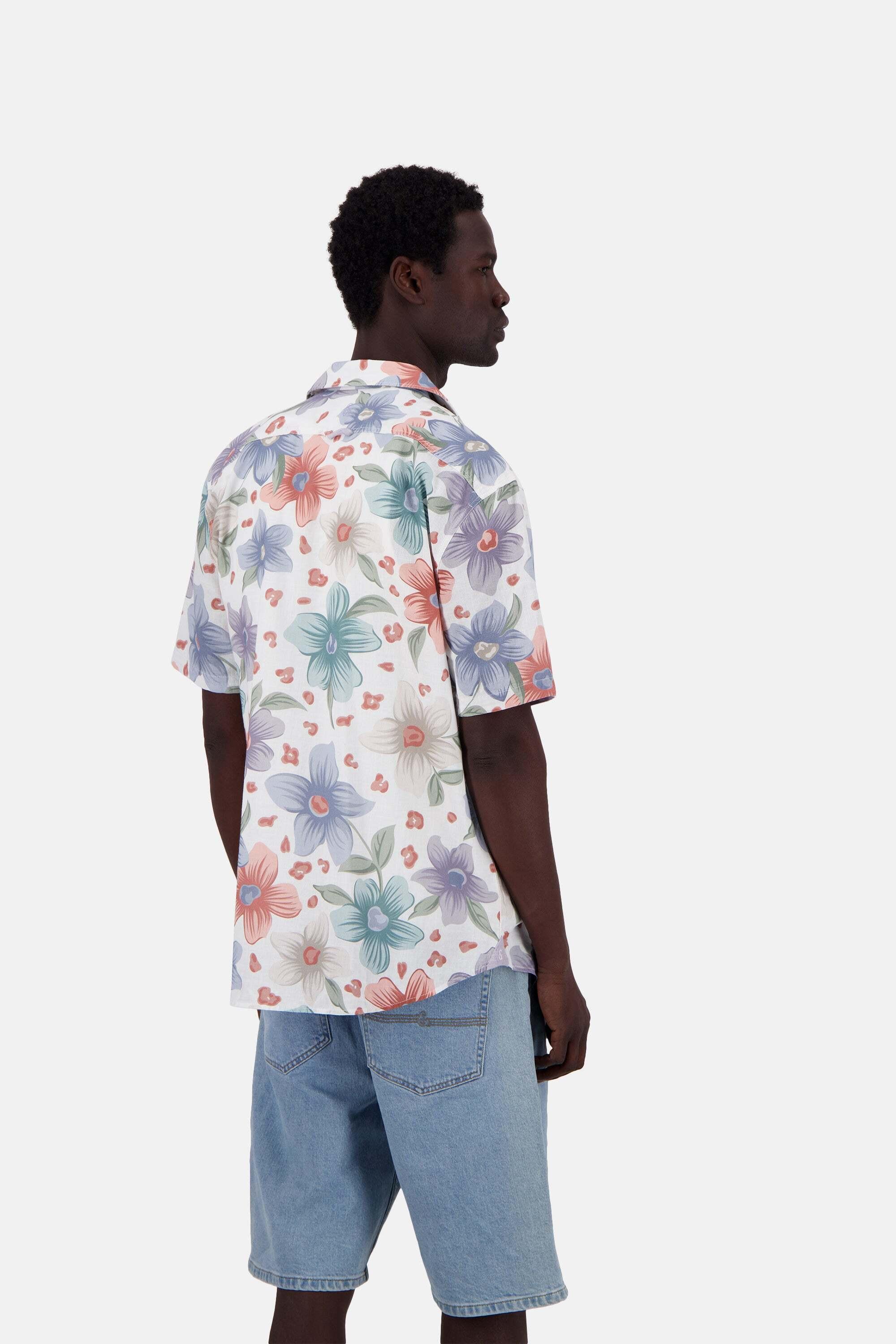 Colours & Sons Kurzarmhemd mit Blumenmuster