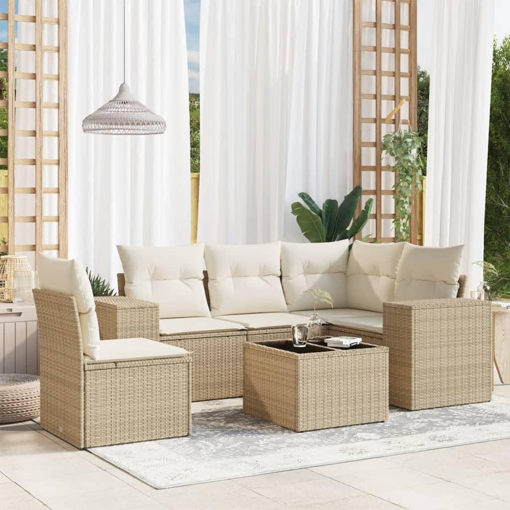 VidaXL Garten sofagarnitur poly-rattan