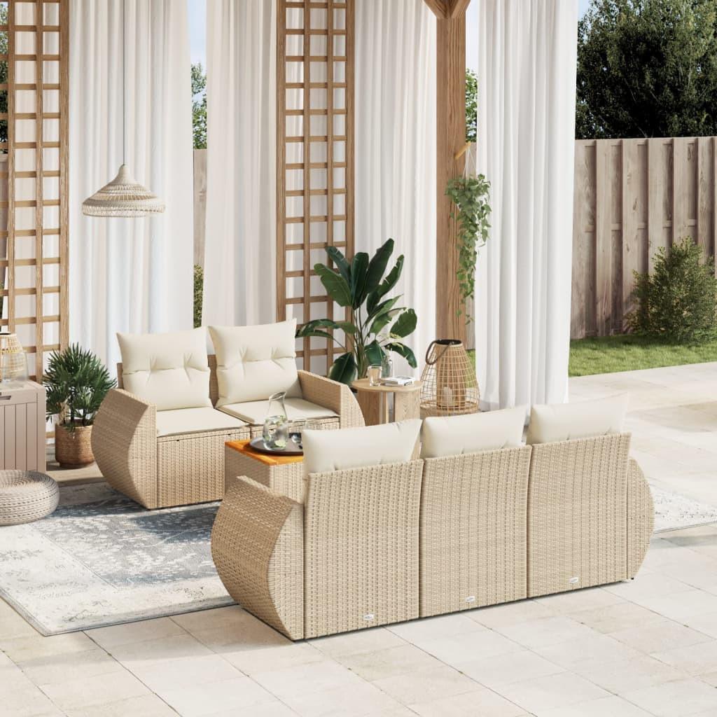 VidaXL Garten sofagarnitur poly-rattan