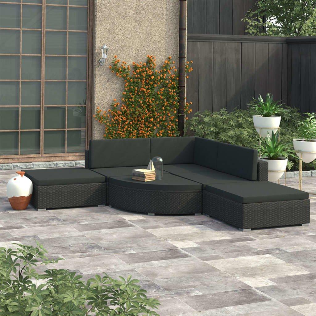 VidaXL Gartensofa poly-rattan