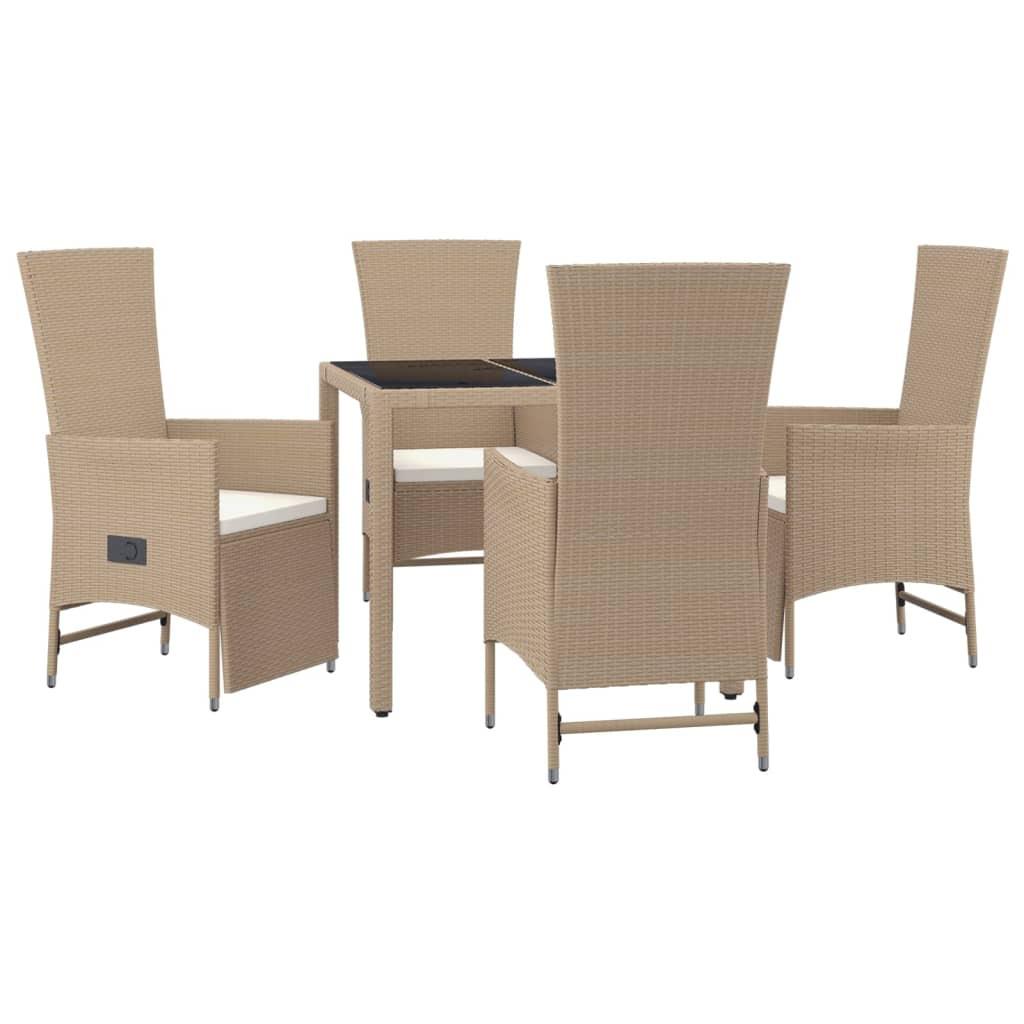 VidaXL Garten essgruppe poly-rattan