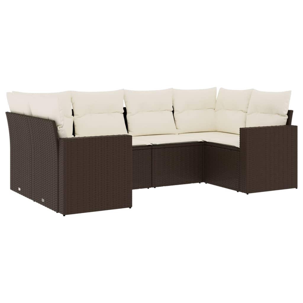 VidaXL Garten sofagarnitur poly-rattan