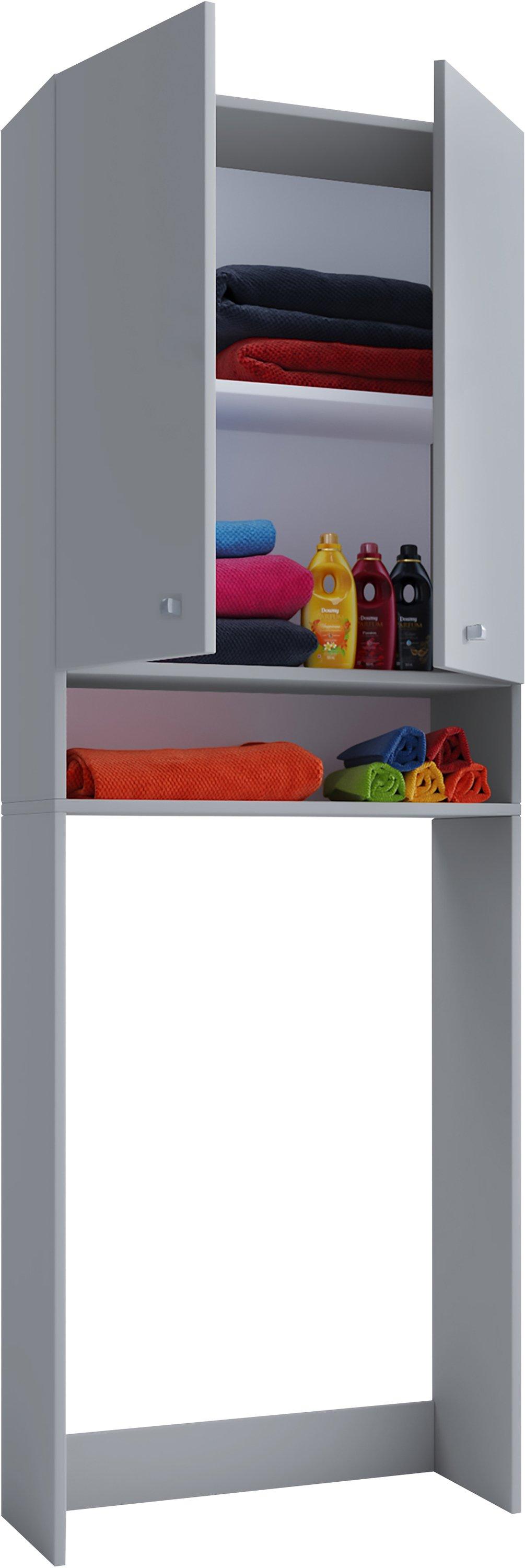 VCM Holz Überbauschrank Waschmaschine Überbau Schrank Waschmaschinenschrank Lona