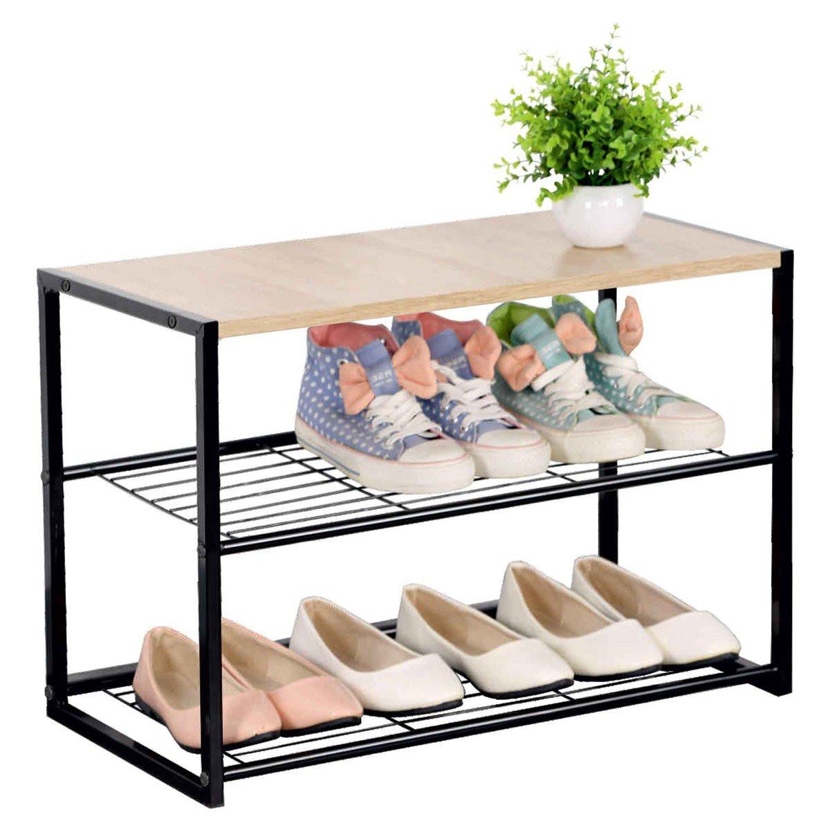 Calicosy Regal für Schuhe mit 3 Regalebenen