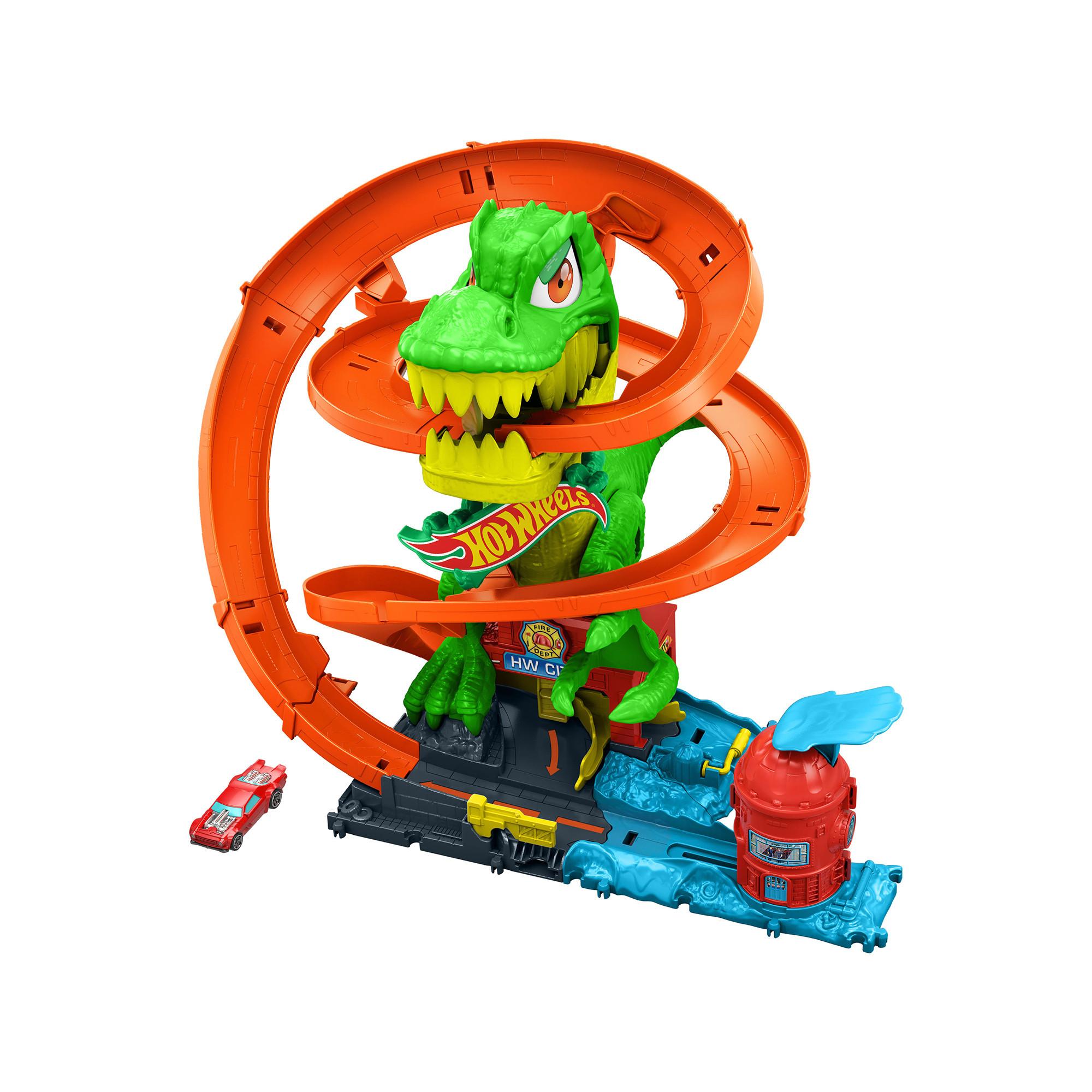 Hot Wheels City T-Rex Schlacht