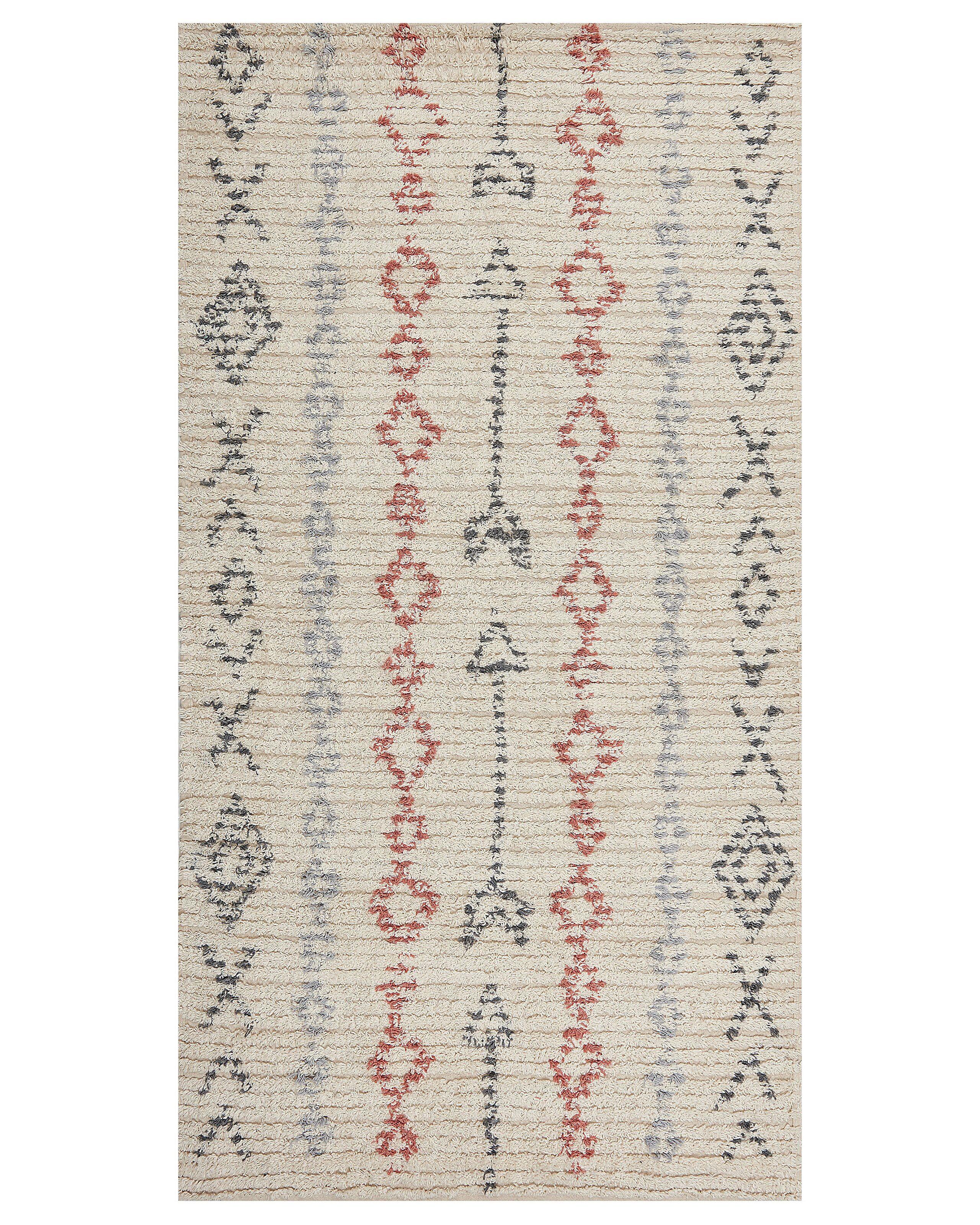 Beliani Teppich aus Baumwolle Boho DISPUR