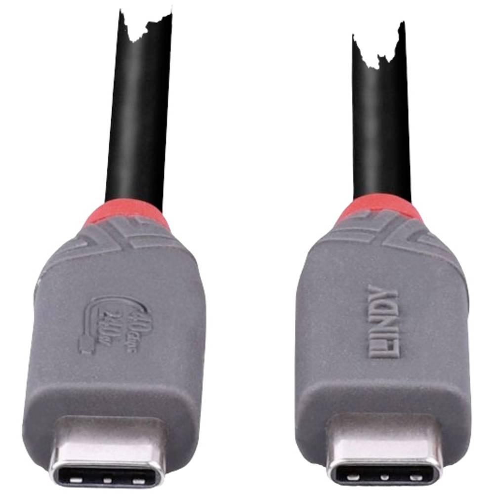 LINDY 2m USB 4 240W Typ C Kabel, Anthra Line