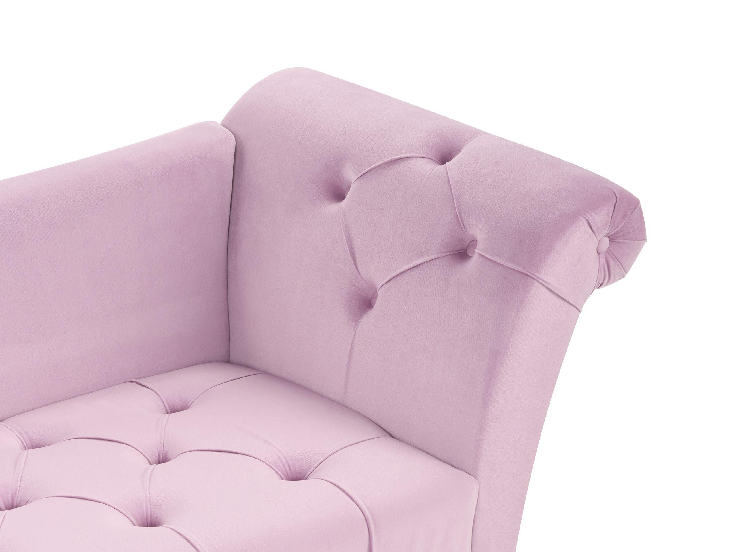 Beliani Chaiselongue aus Samtstoff Retro NANTILLY
