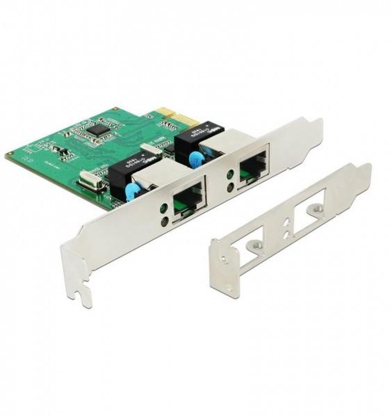 DeLock Netzwerkkarte 2 Ports, 1Gbps Realtek RTL8111H Chipsatz