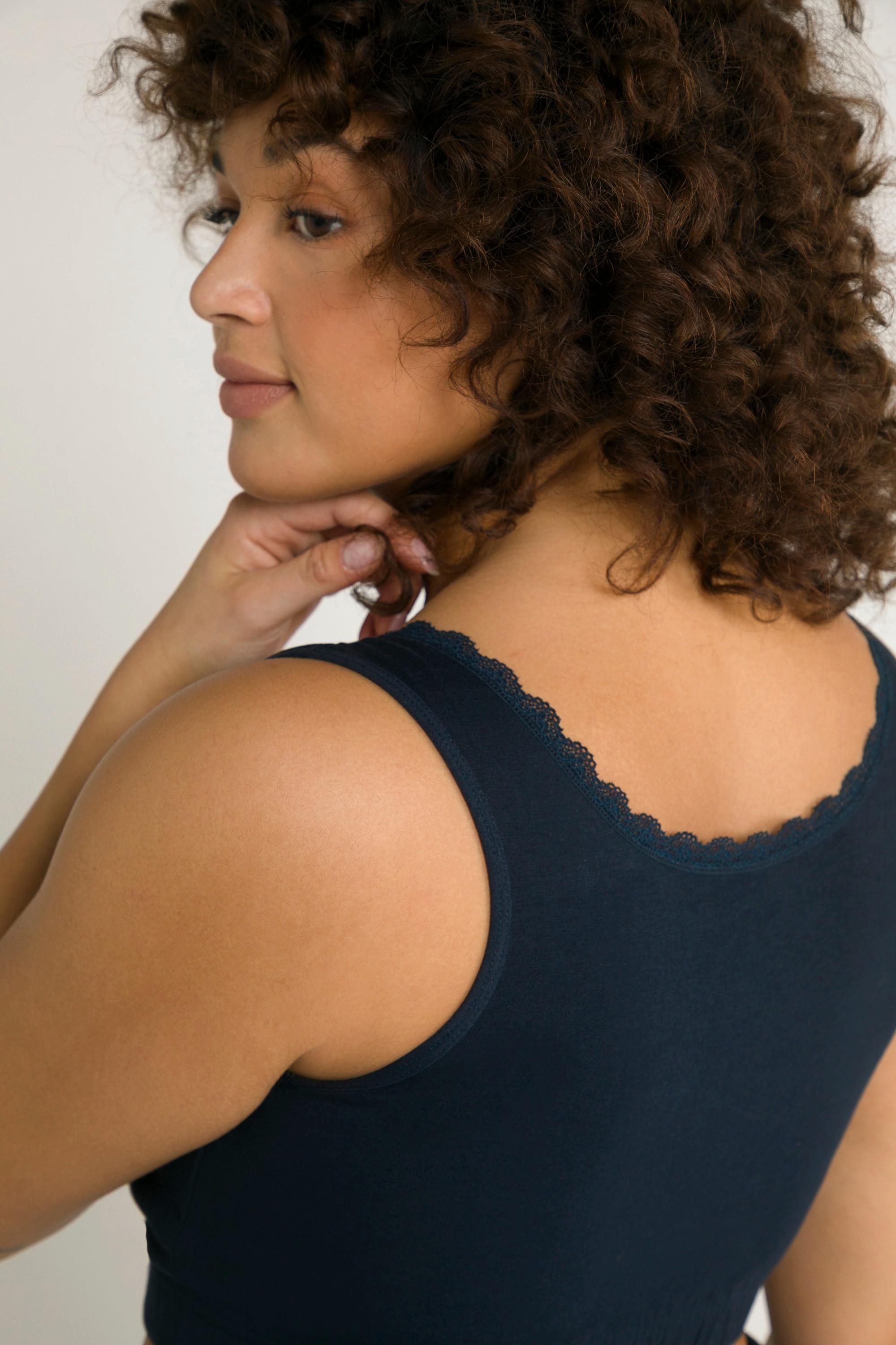 Ulla Popken Bellieva-Still-Bustier, Spitze, Biobaumwolle