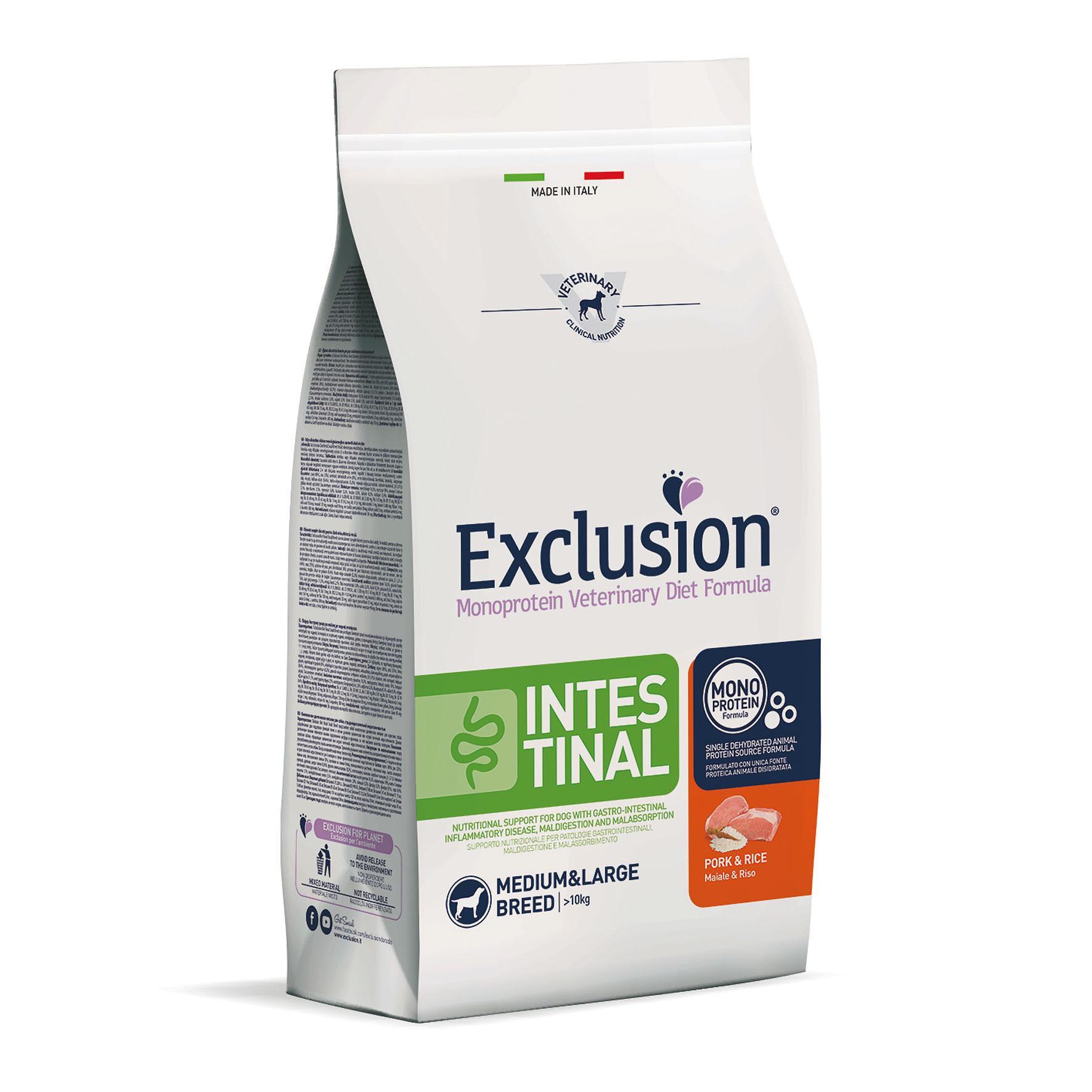 Exclusion Dog VET Adult Med&Lar Pork 2kg