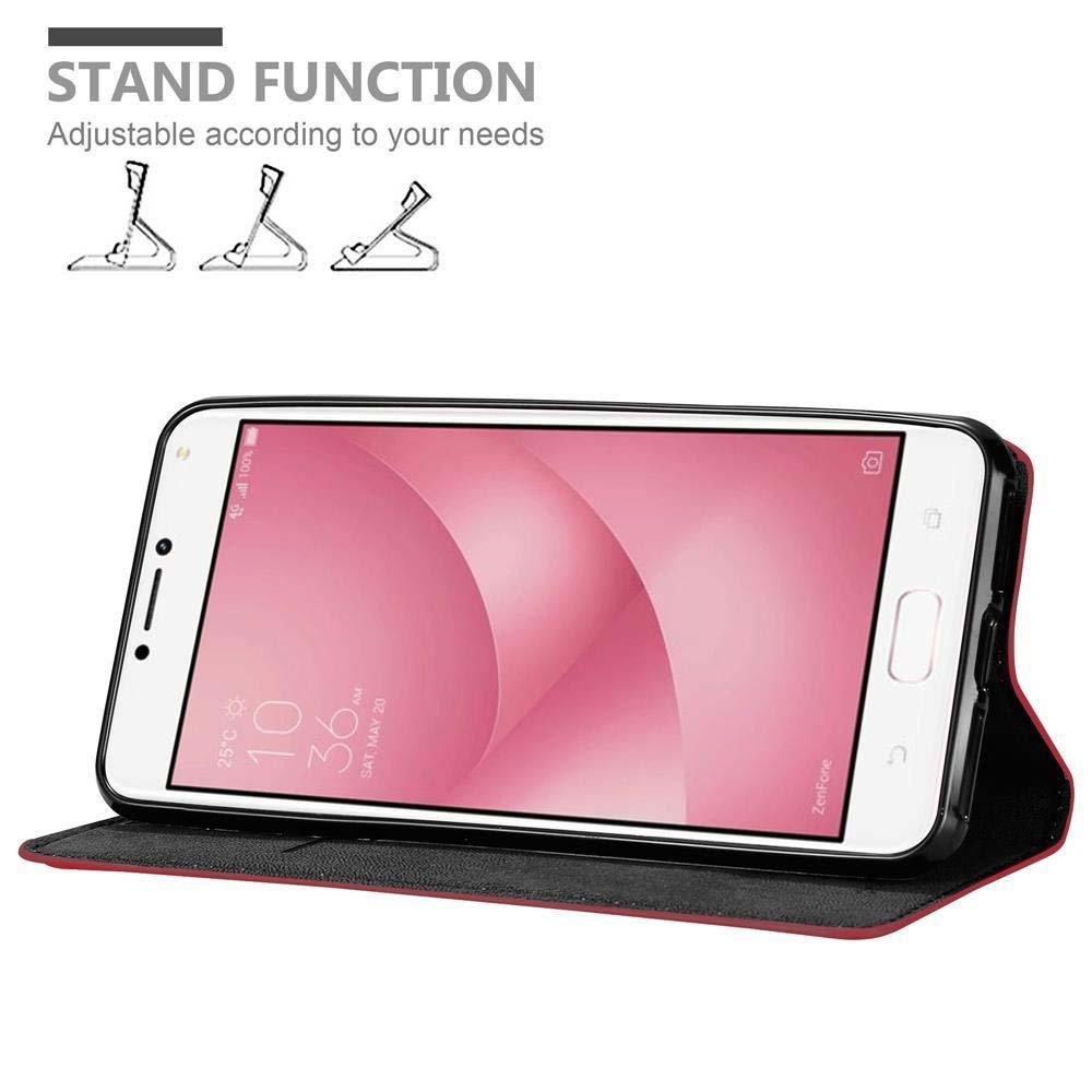 Cadorabo Hülle für Asus ZenFone 4 MAX (5.2 Zoll) Magnetverschluss, Kartenfach