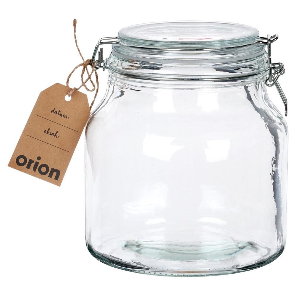 Orion Glasgefäß mit Herzmuster und luftdichtem Patentverschluss