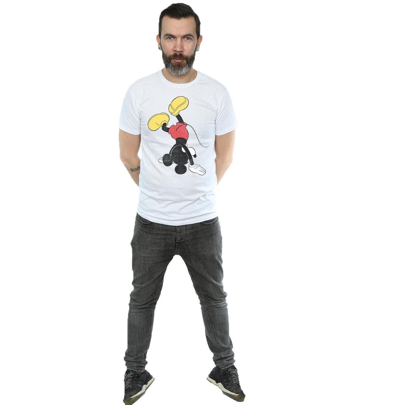 Disney Mickey Mouse Upside Down Print T-Shirt