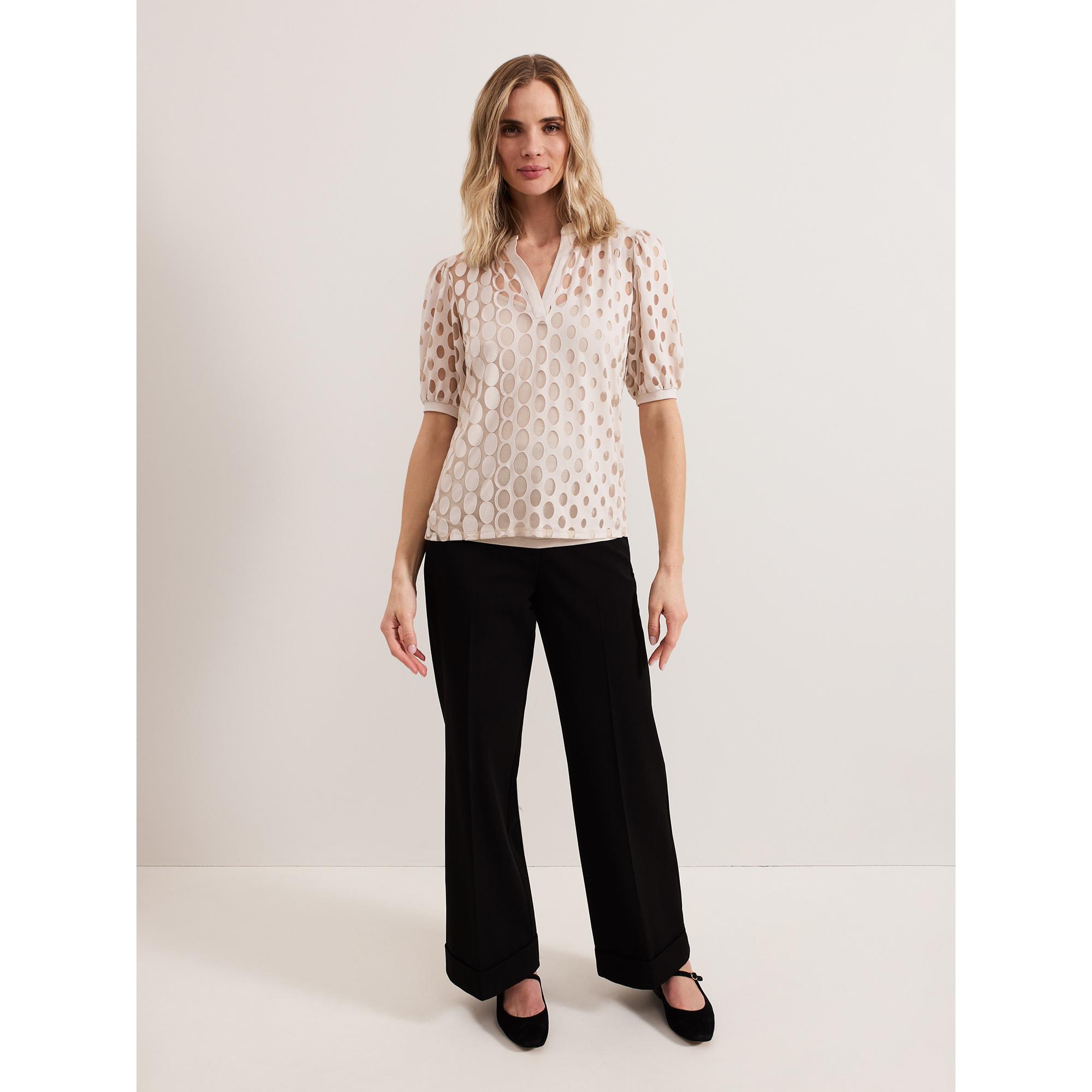 Phase Eight Cleo Geometrisches Kurzarm Top